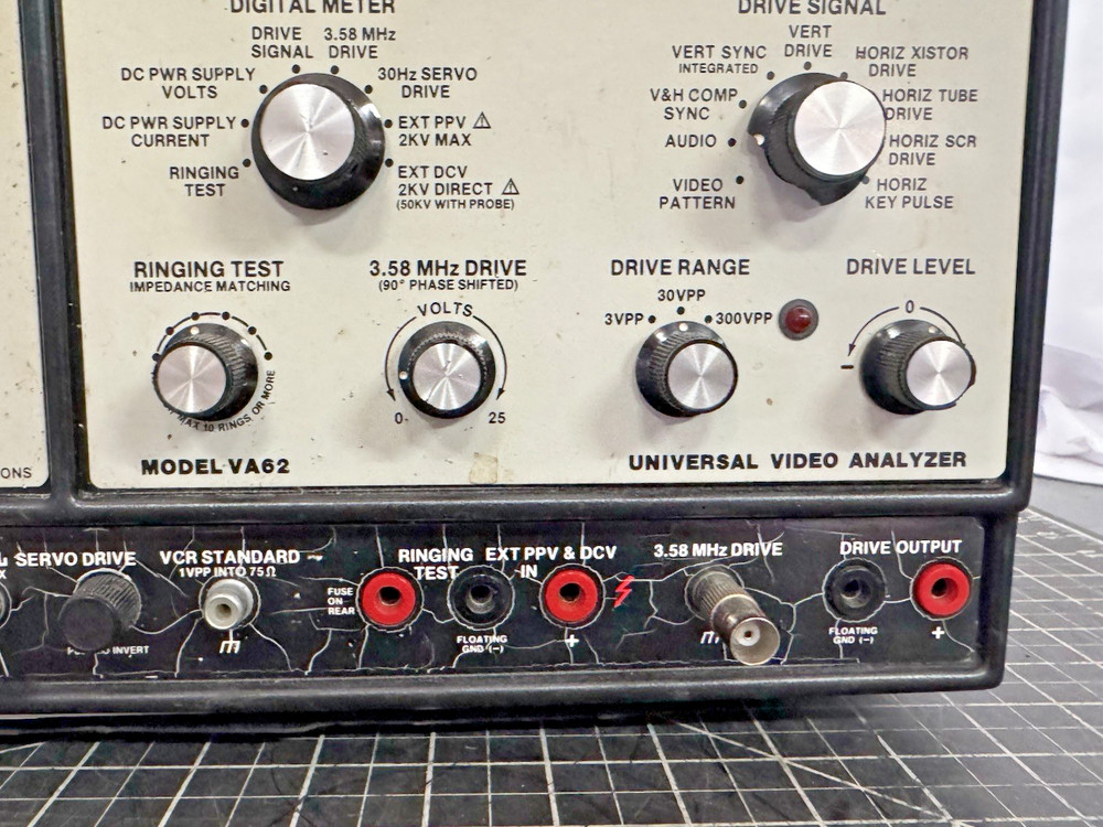 Vintage Sencore VA62 Universal Video Analyzer – USA – Untested