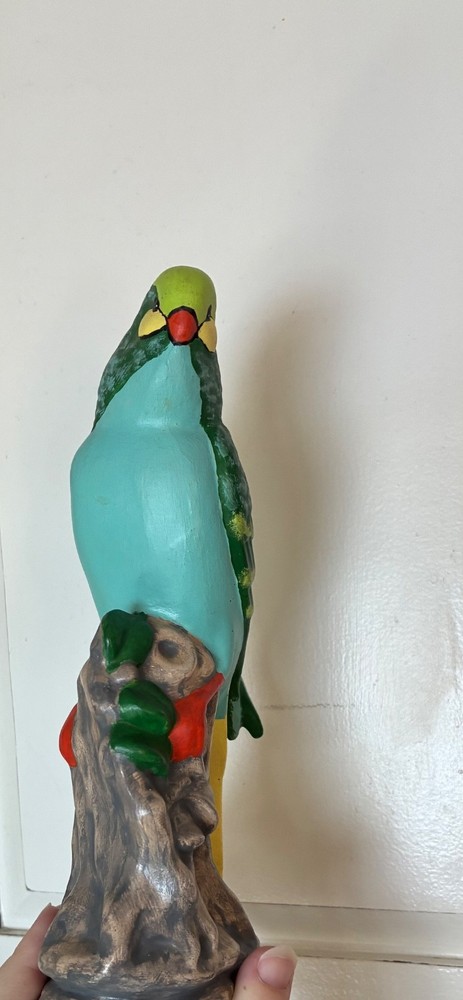 parrot decoration; multicolor