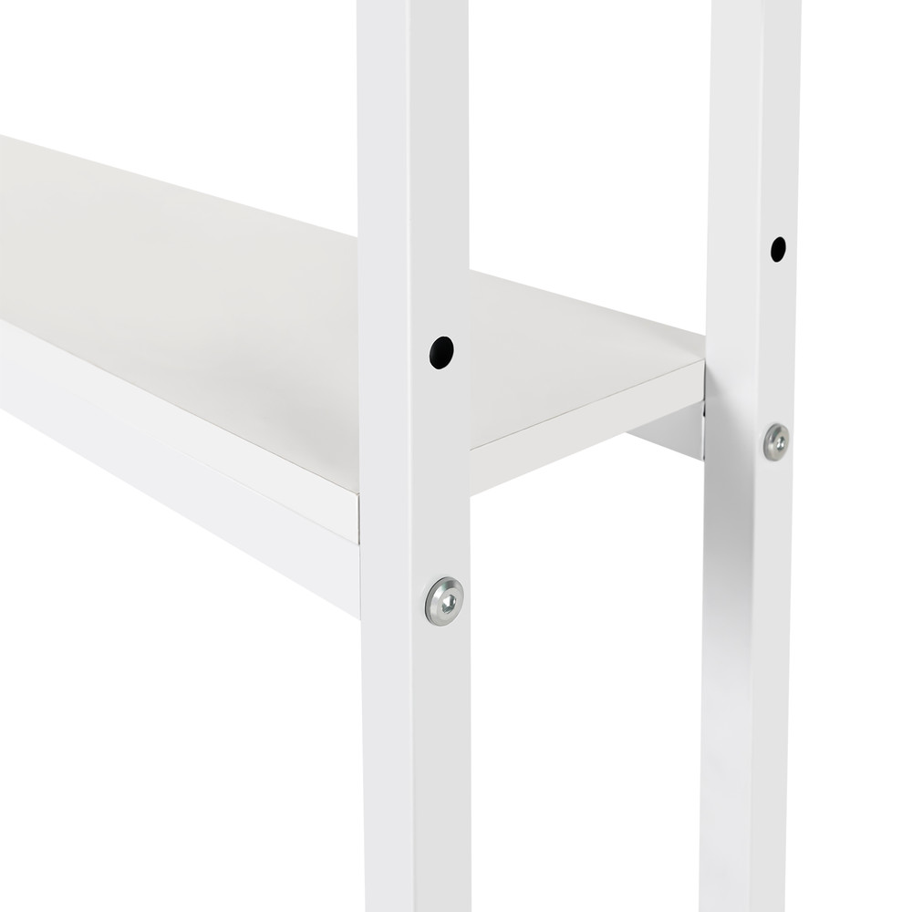 2 Layers Desktop Computer Bookcase Display Shelf for Home Office Workers