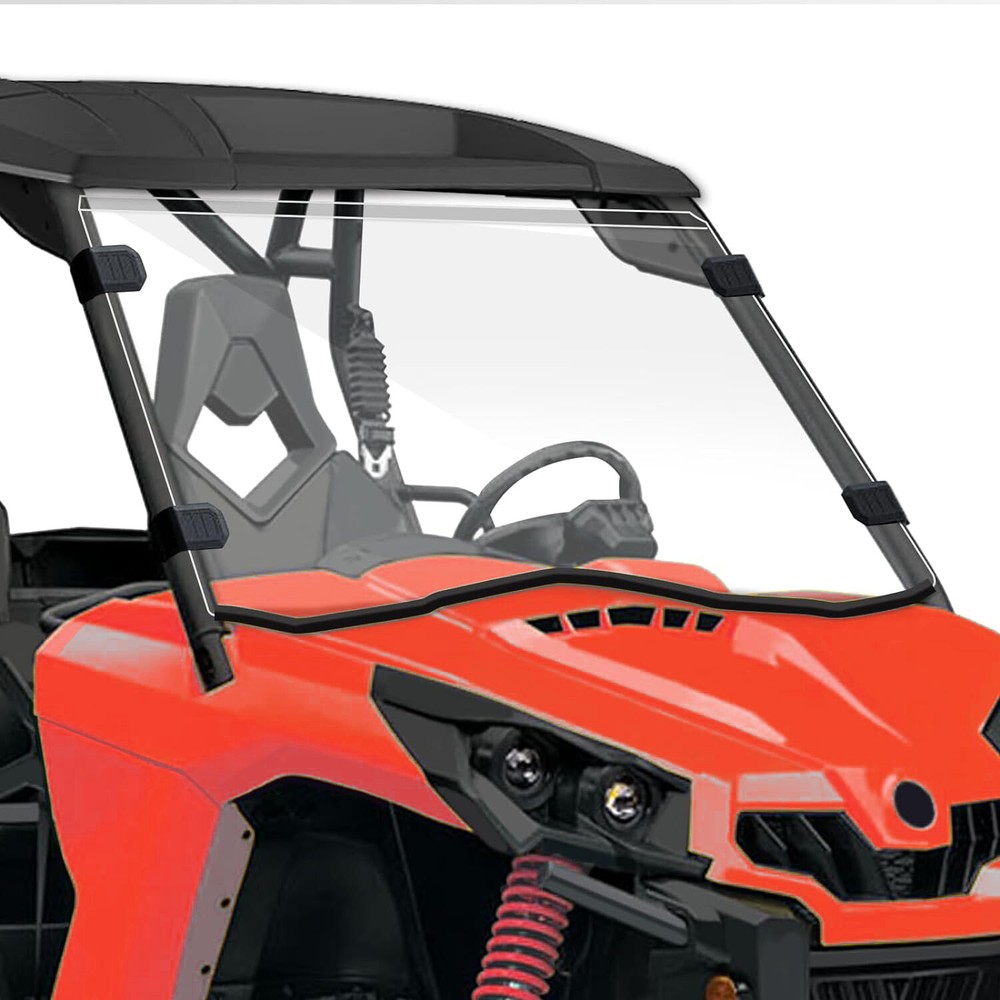 UTV Full Windshield Hard PC Windon For Can Am Commander 1000R/Max 1000R 2011-23