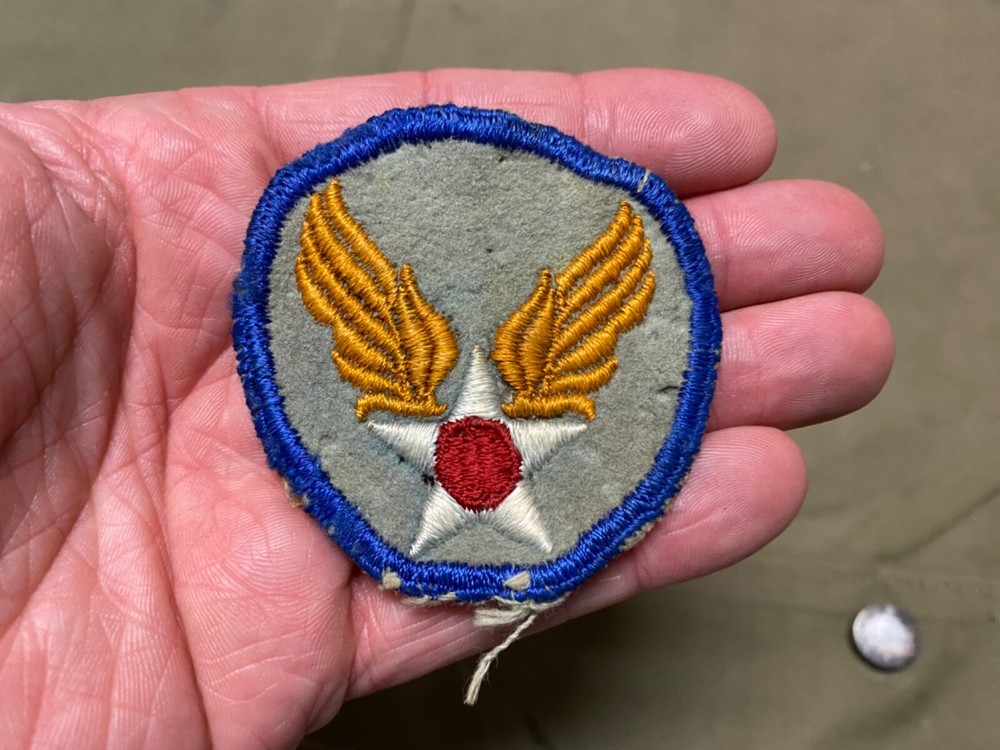 ORIGINAL WWII US AIR FORCE AAF GENERIC HQ HEADQUARTERS SLEEVE INSIGNIA PATCH