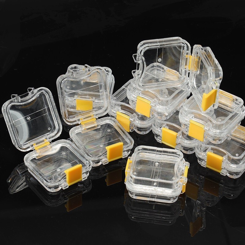 10Pcs Denture False Teeth Membrane Case Container Hinged Display Box Jewelry