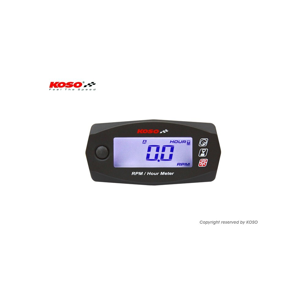 Speed and operating hours counter Koso Digital, Mini Style