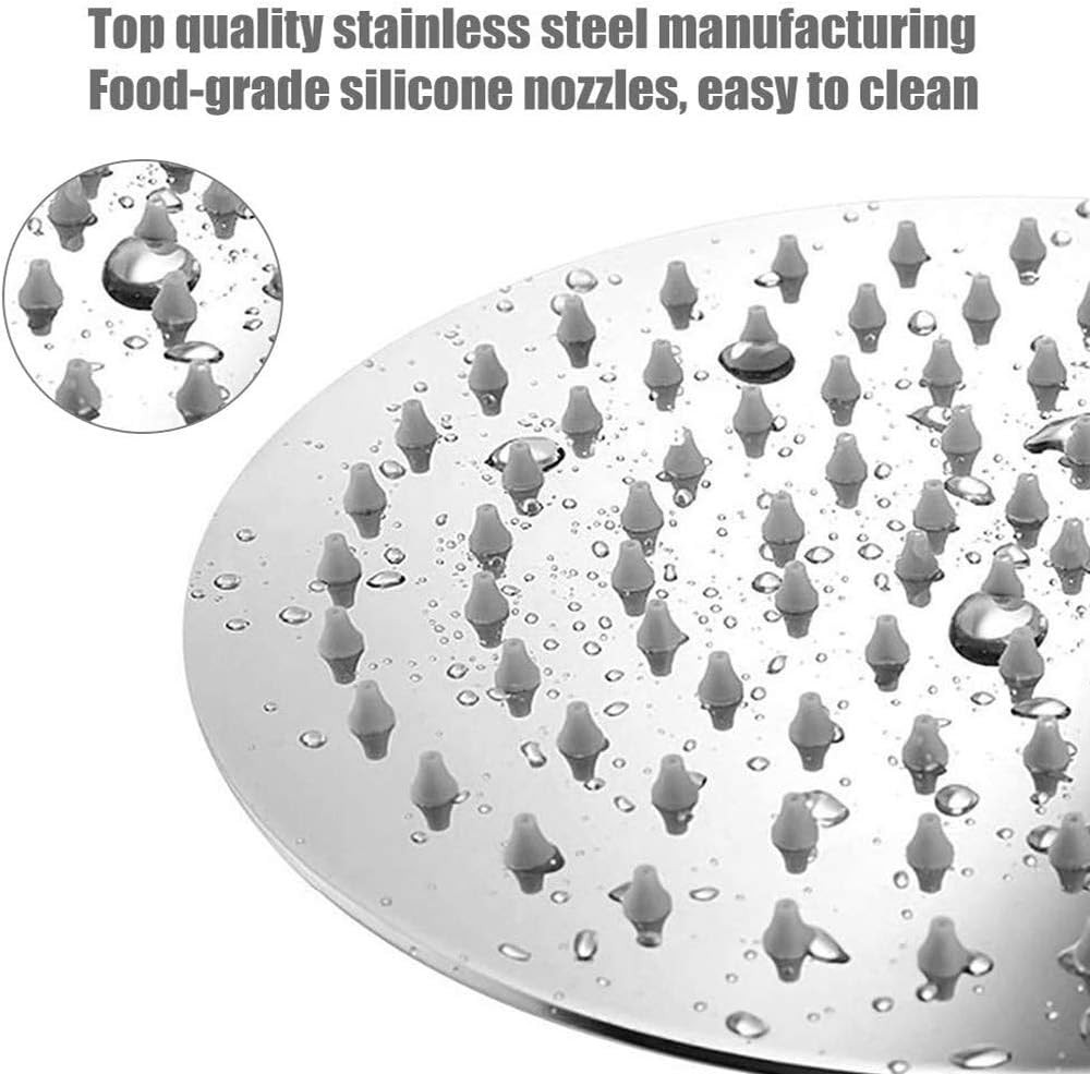 Rain Shower Head, Ultra-Thin Design-Pressure Boosting, Awesome Some Experienc...
