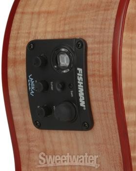 Lanikai FM-CEB Flame Maple Ukulele with Cutaway & Electronics - Baritone