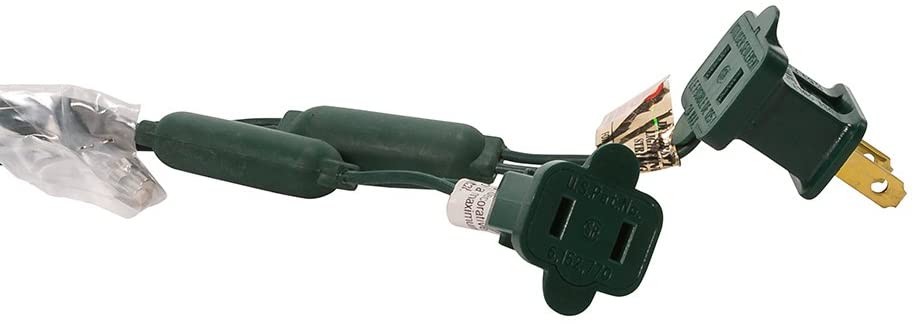 50 LED Green Lights Green Wire