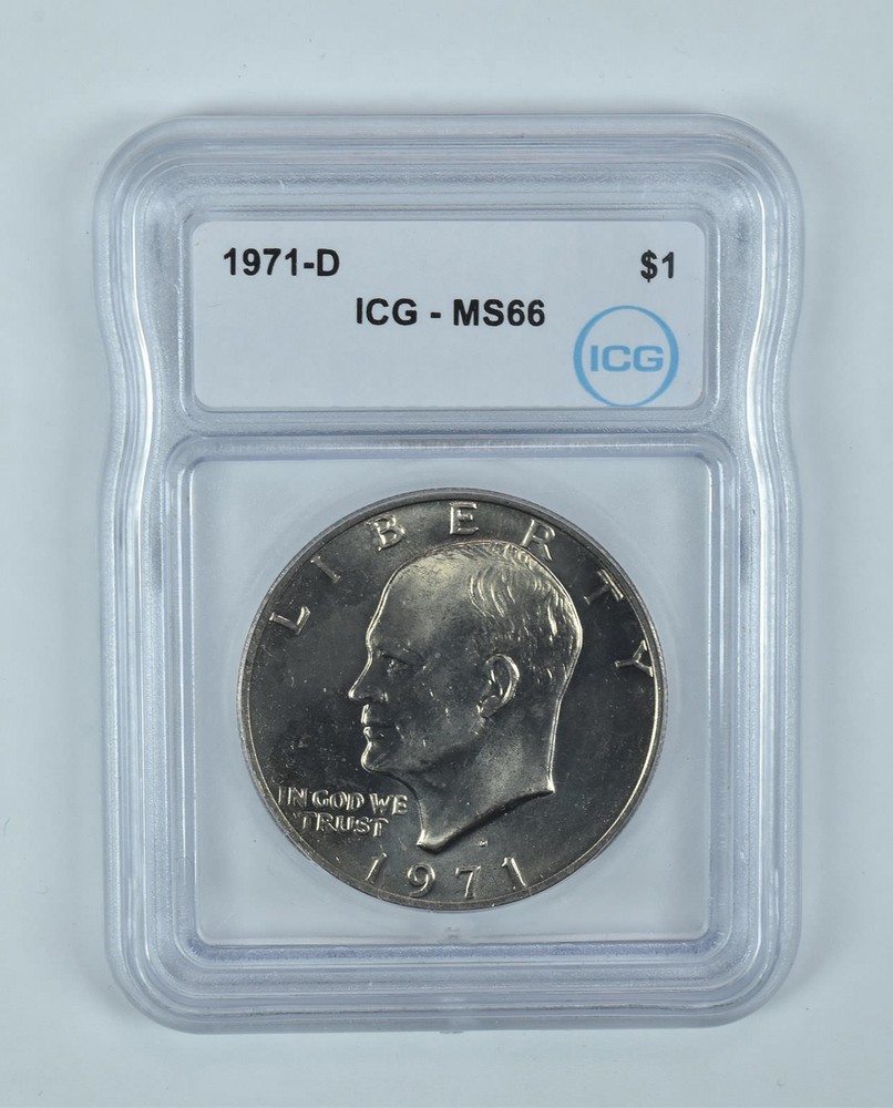 1971-D Eisenhower $1 MS66 ICG