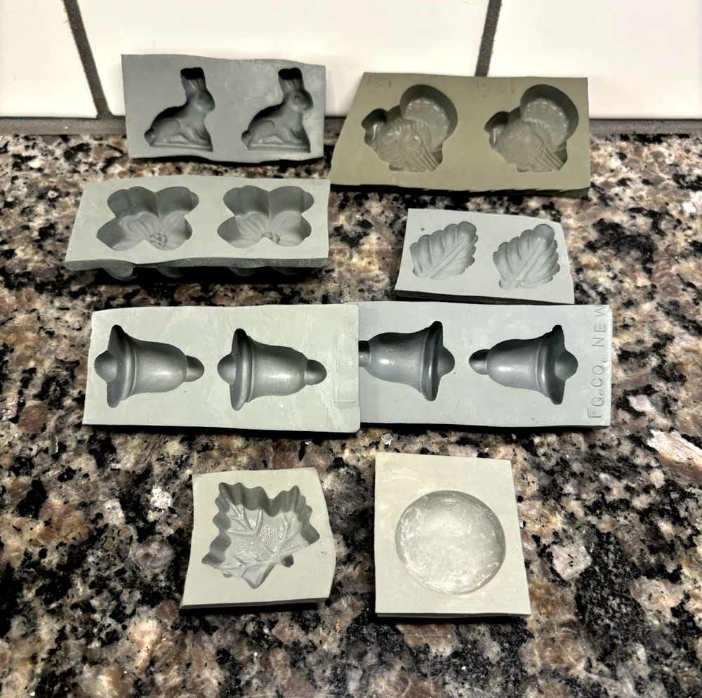 Vintage Silicon Candy, Ice, Jello Molds - Assorted