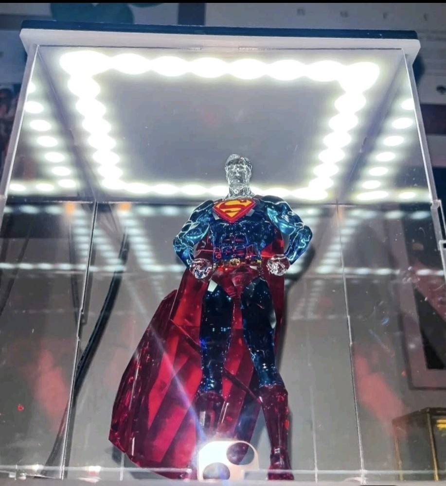 Acrylic Display Case 8" x 8 x 8" Action Figure LED Showcase (assembly required)