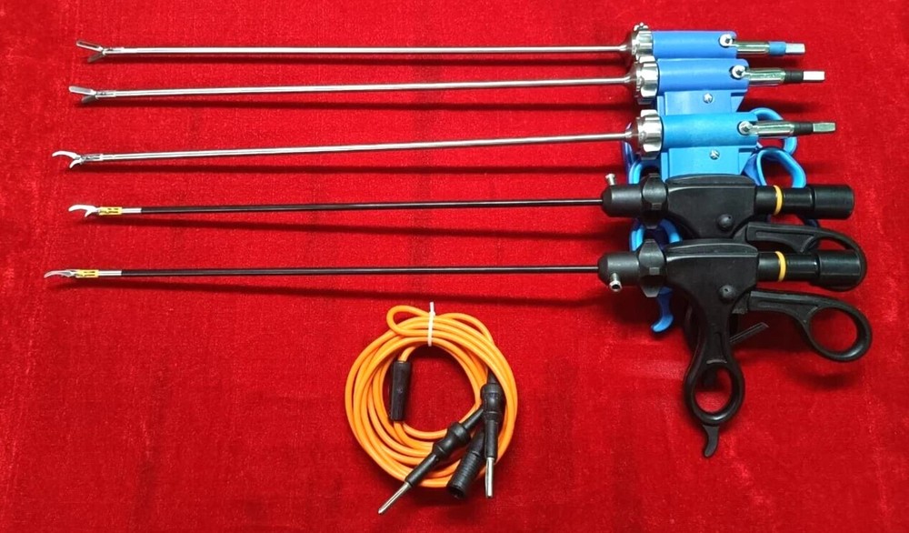 Laparoscopic Bissinger Bipolar 5mmx330mm Surgery Set Best Quality Reusable -6pc
