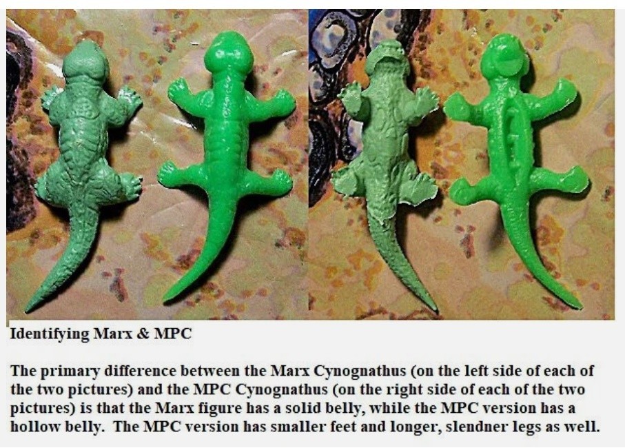 MPC 1962 Mold Cynognathus Type II, Mold 35, Yellow