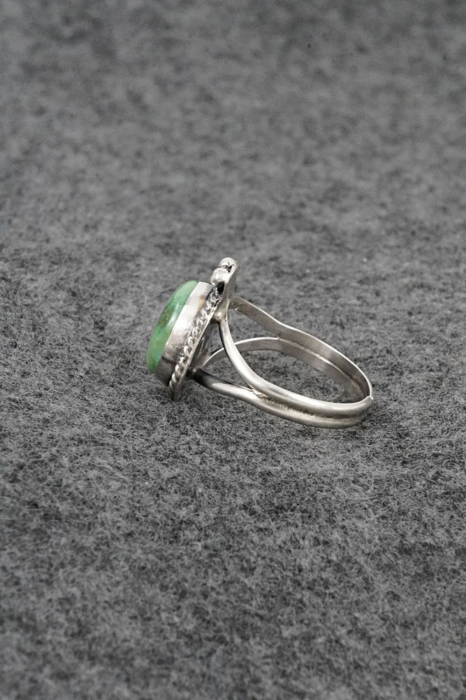 Turquoise & Sterling Silver Ring - Rosemary Saunders - Size 7