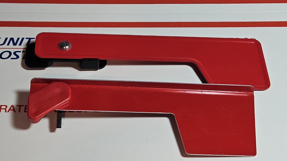 Two (2) Red Replacement Steel Mail Extra Flag Mailbox Post Office New
