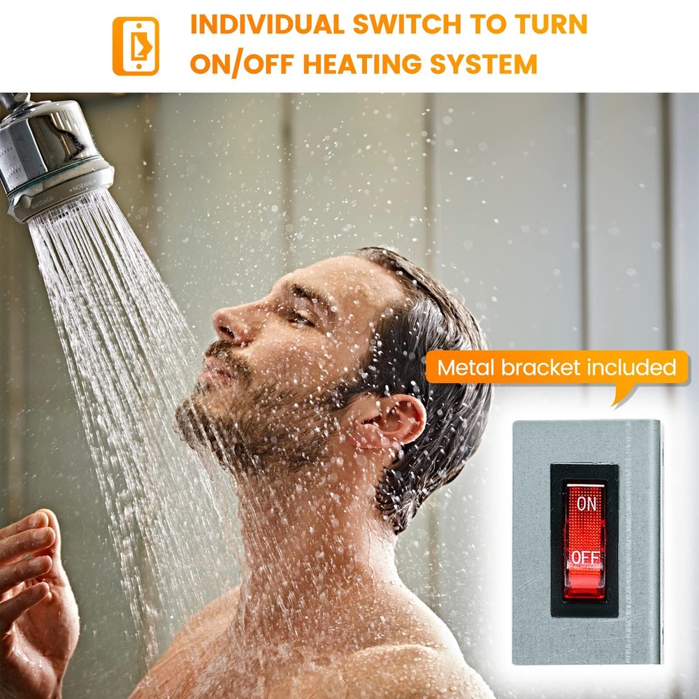 RV Electric Water Hybrid Heater Kits Converts RV LP Gas Water Heater to 120V