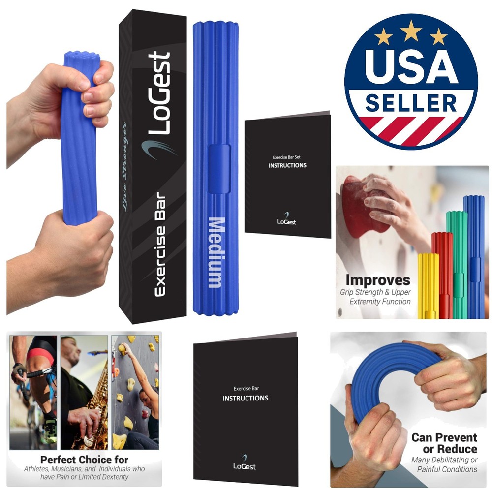Twist Hand Exerciser Bars - Relieve Tendonitis & Enhance Grip Strength - Medium