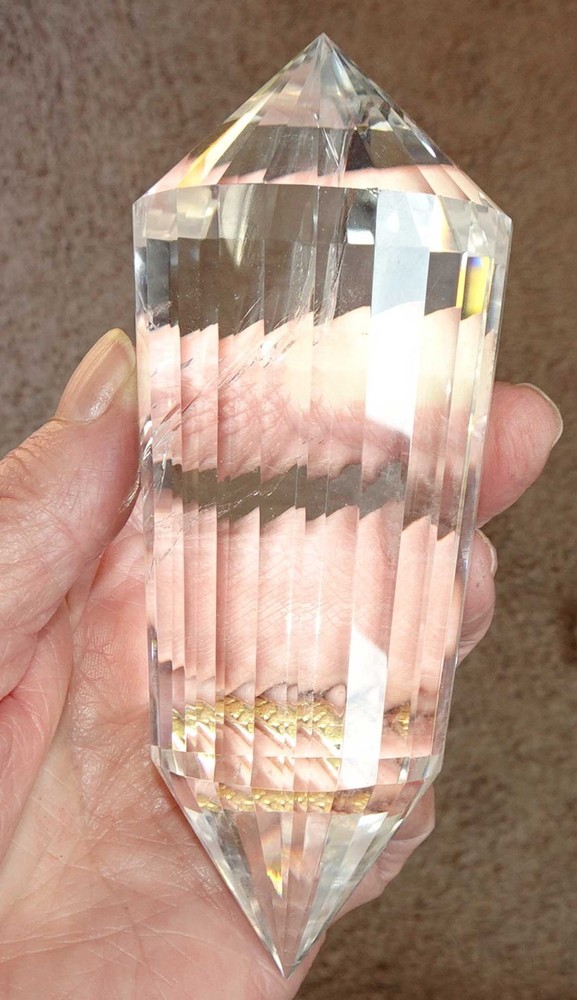Clear Quartz Vogel 24-sided Crystal - v2003