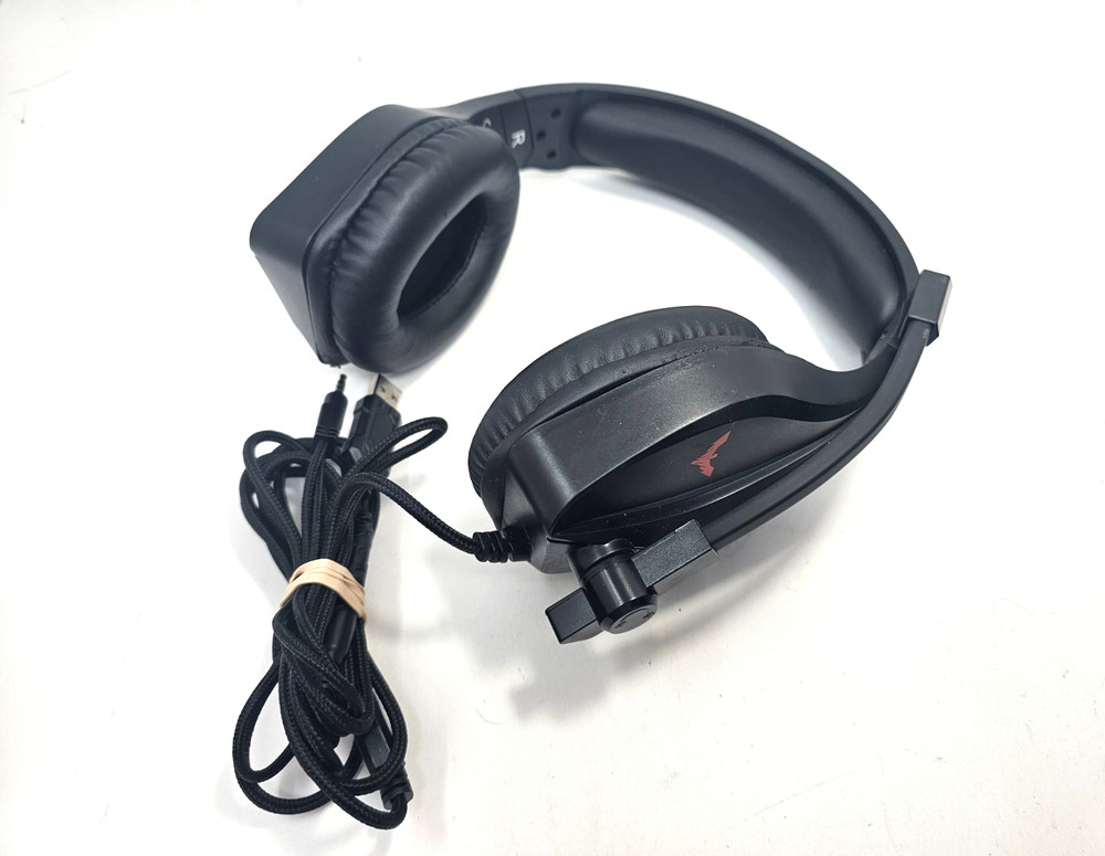 Gaming Headset 3.5mm Microphone Over-ear Headphone for PC Computer Black
