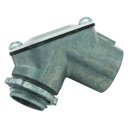 Raco 2662 Pulling Elbow, 1/2" Hub Sz., Zinc, Threaded