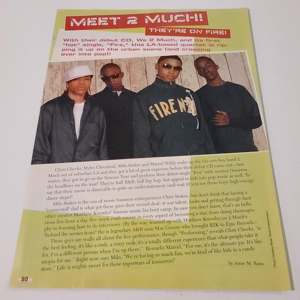 2 Much 1 Page Article/Clipping