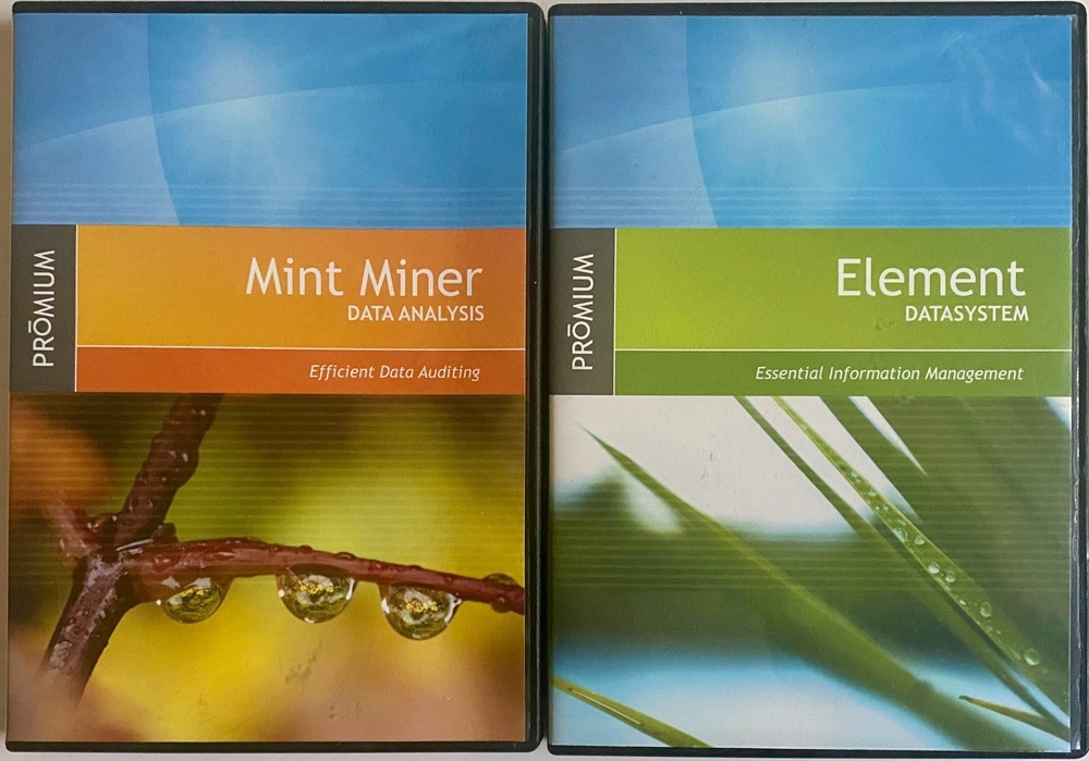 Mint Miner Data Analysis & Element Datasystem CD-ROM Info Mgmt & Data Auditing