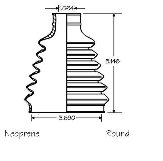 Front Outer CV Boot Repair Kit for Hyundai Santa Fe 2013-2016 (see chart)