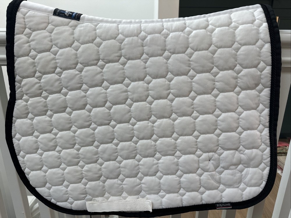Equiline Saddlepad Jumping , Custom White/Black/Black