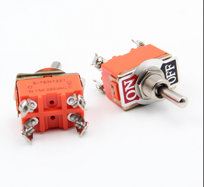 2Pcs Heavy Duty DPST ON/OFF Toggle Switch High Quality [C3]
