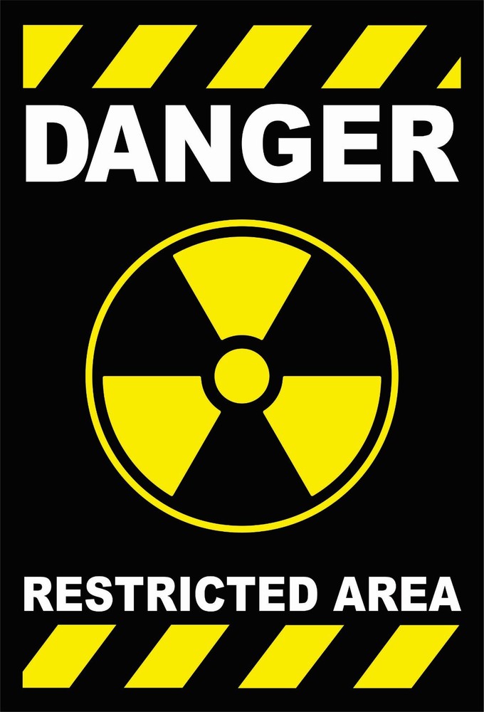 Danger Restricted Novelty Sign.