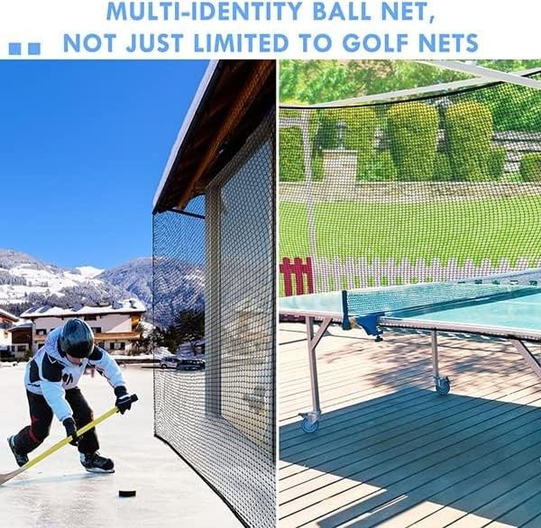 Versatile 10-40ft Heavy Duty Golf Practice Net - Perfect for Backyard Training