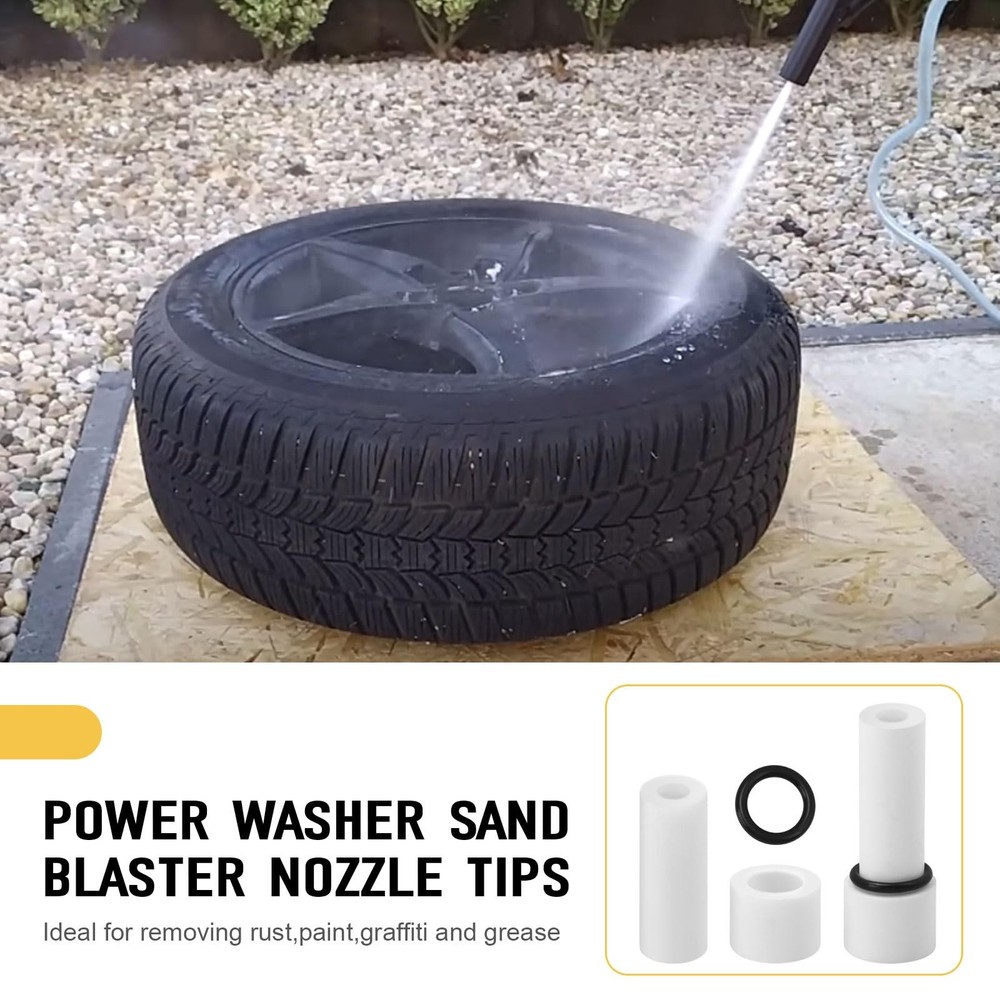 Pressure Washer Sandblasting Nozzle 5000 PSI | 2-Pack Ceramic Tips