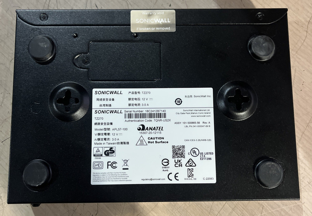 SONICWALL 270 NETWORK