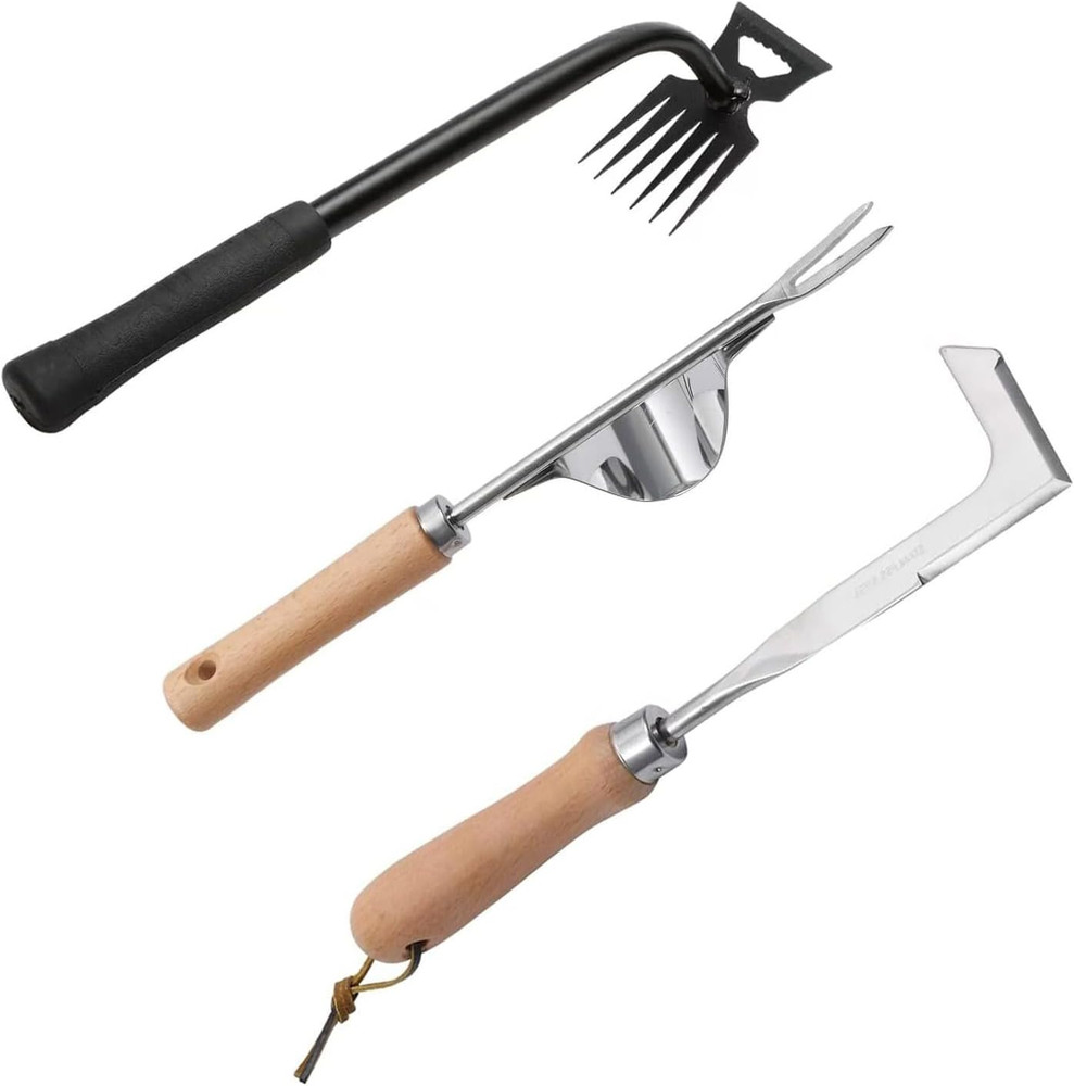 Dmwespe Gardening Hand Weeder Tools, 6 Teeth Uprooting Weeding Tool Multifunctio