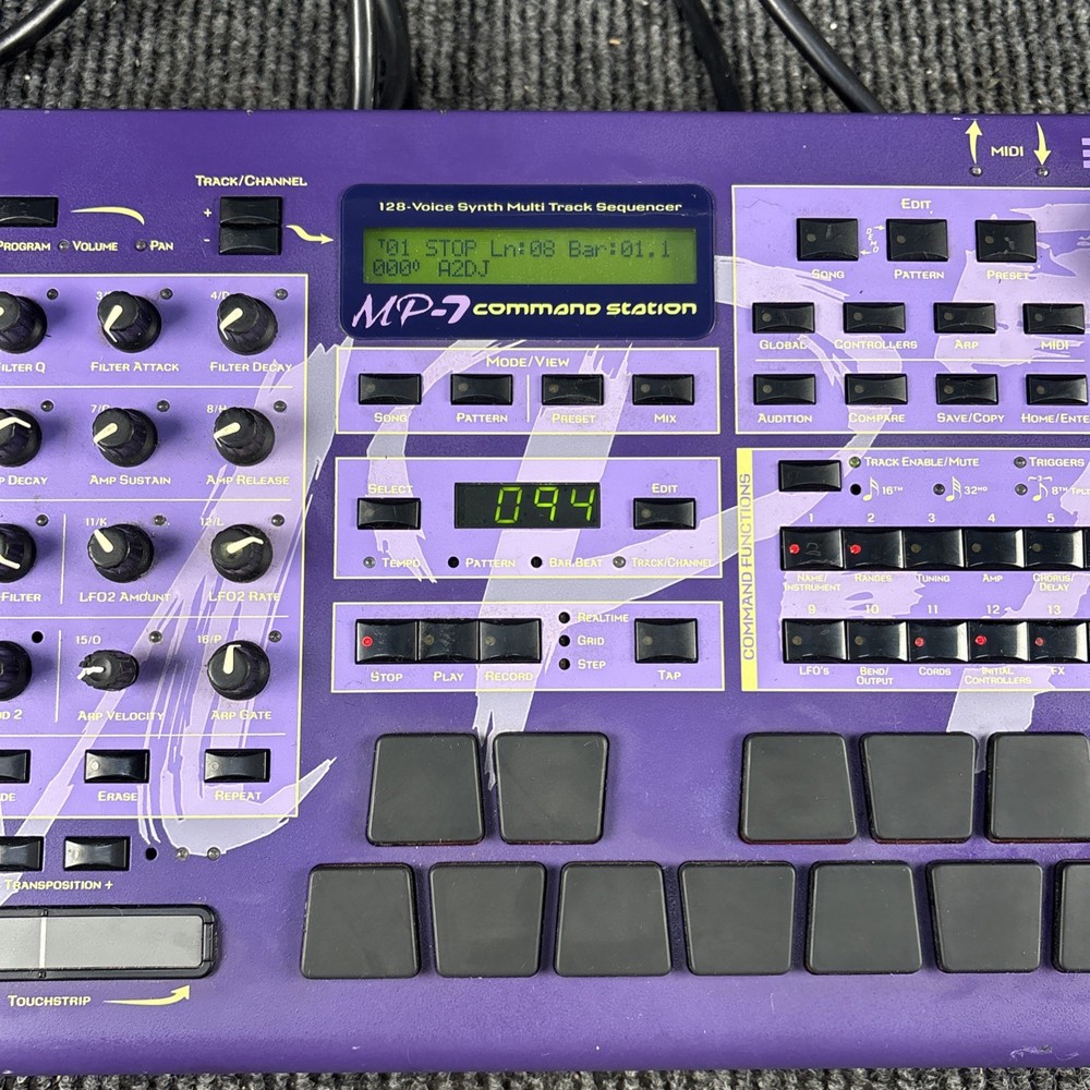 E-MU EMU MP-7 Command Station Synth Drum-Machine Groovebox WORKING!