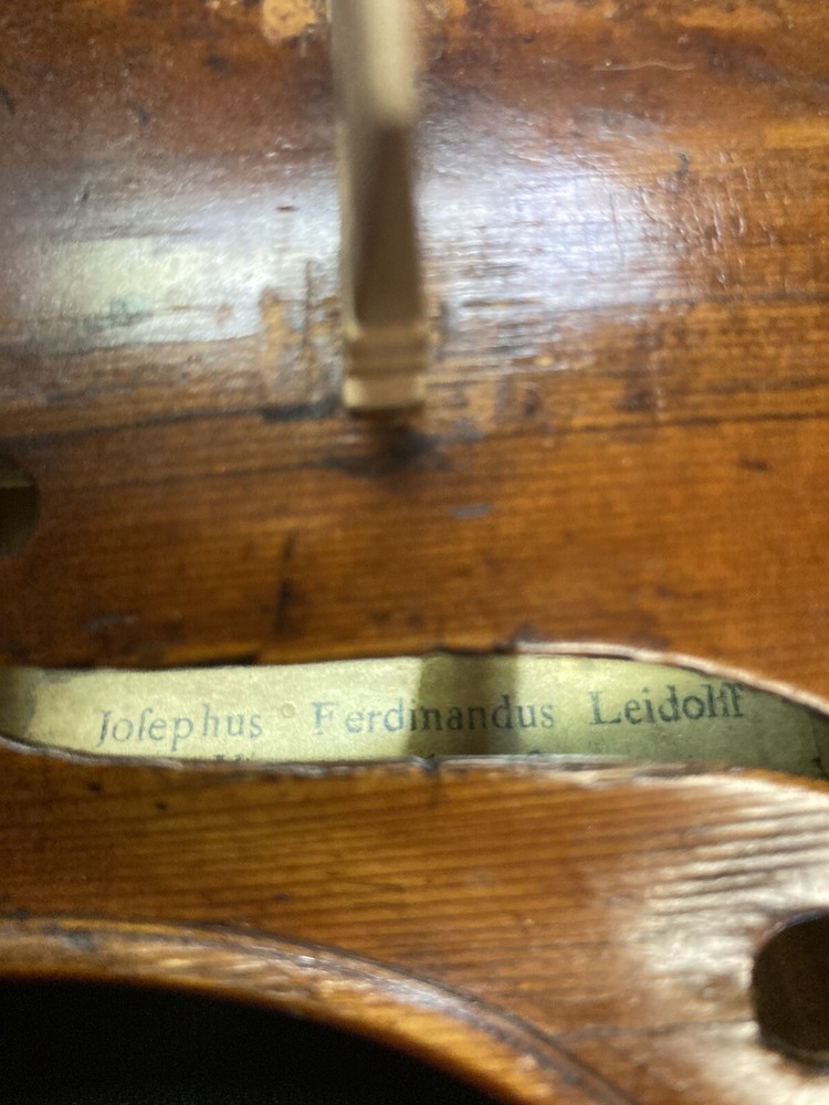 Josephus Ferdinandus Leidolff Violin 1776