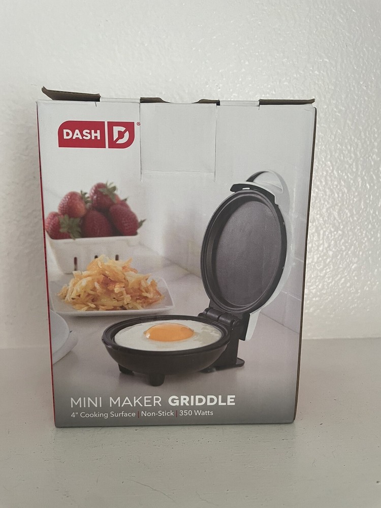 Dash DMS001WH Mini Maker Electric Round Griddle