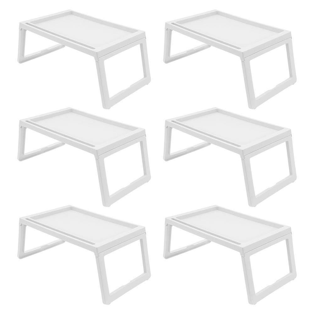 6pcs Laptop Table Stand Lap Tray Sofa Bed Notebook Computer Foldable Lap PP Desk