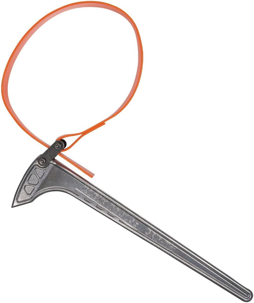 Adjustable 18" Strap Wrench, Fits 3" to 10" Pipes, Strong Grip Handle