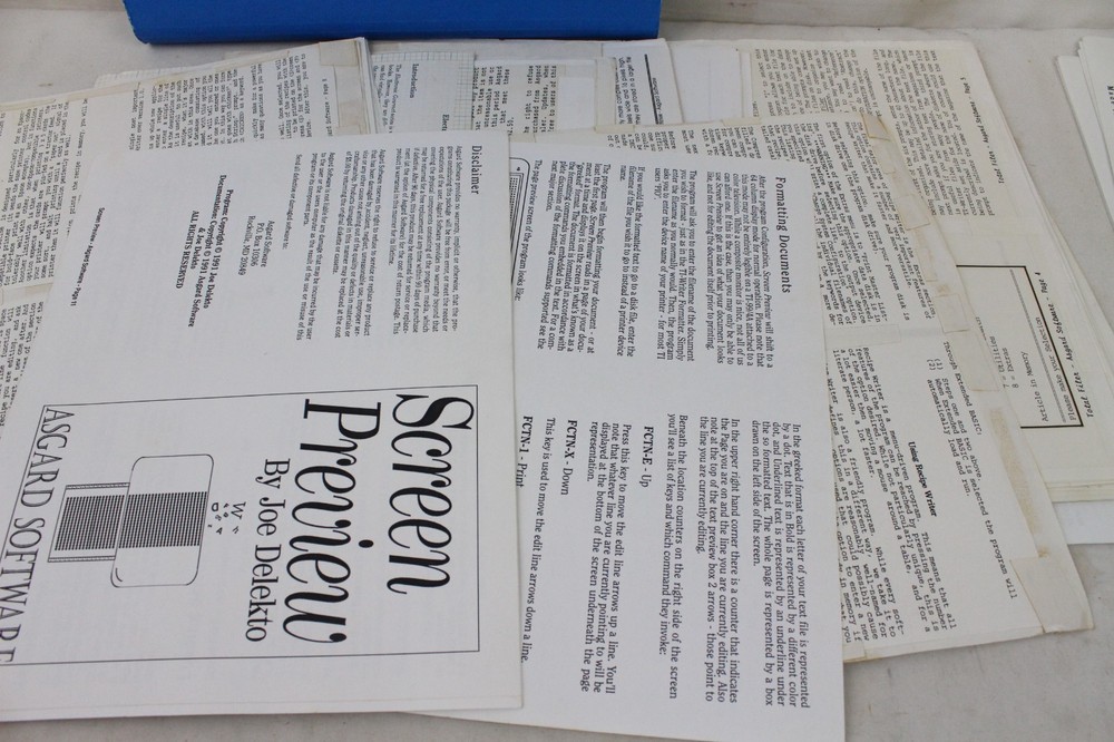 Vintage Computer Asgard Software Original Program Layouts Recipe Writer Gourmet