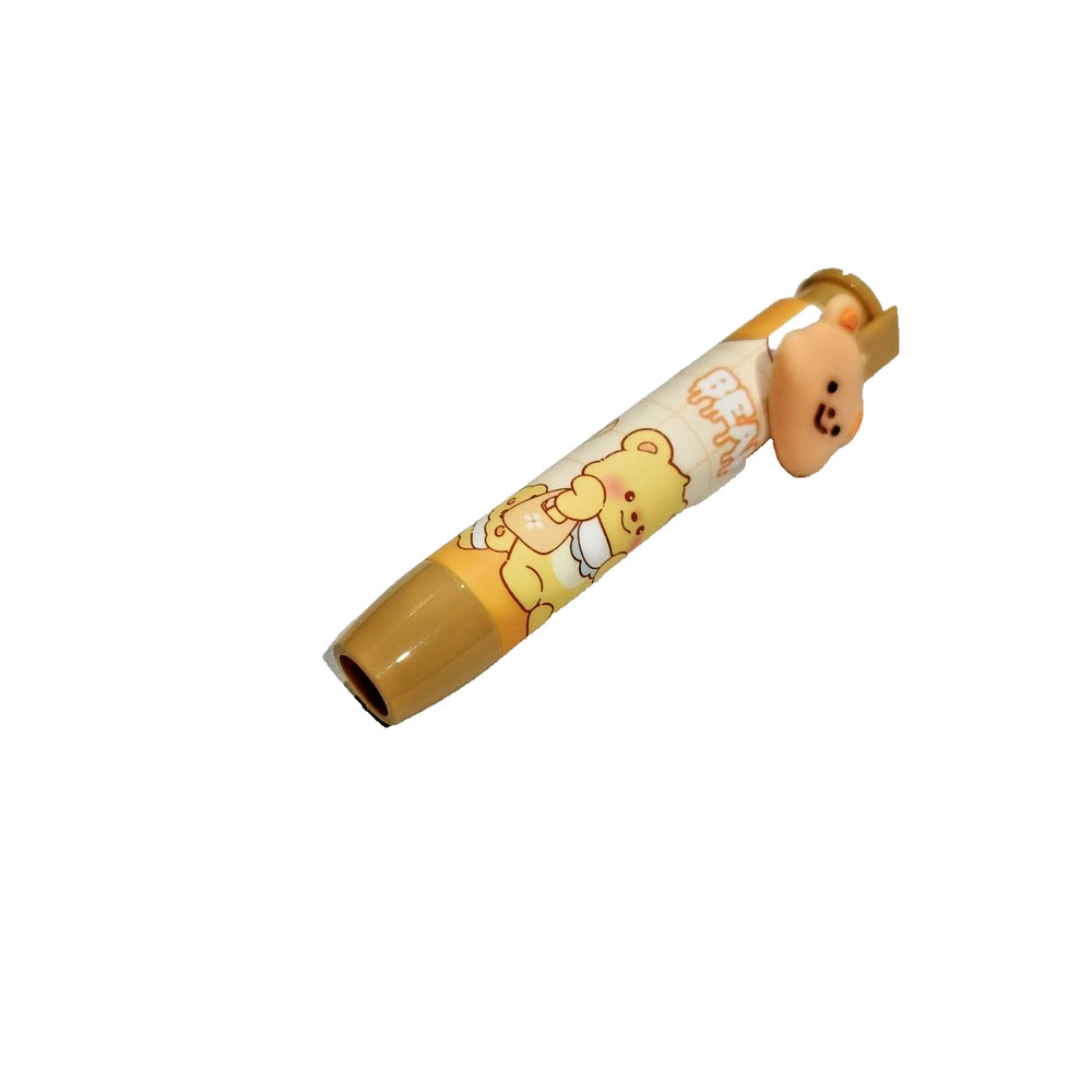 Bear Clickable Push Button Retractable Eraser