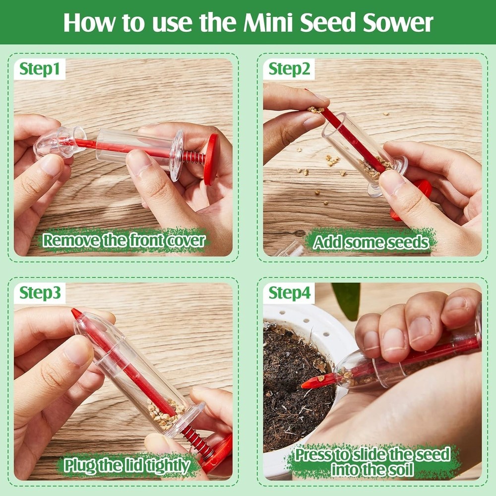 Lightweight Handheld Seed Planter & Transplanter Tools for Effortless Sowing