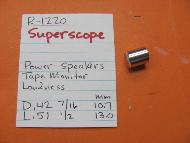 📈SUPERSCOPE PUSH SWITCH CAP R-1220 STEREO RECEIVER