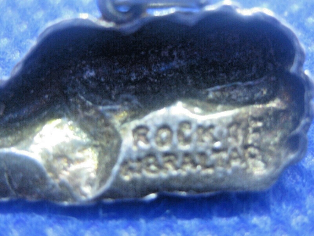 Sterling Silver Rock Gibralter Charm