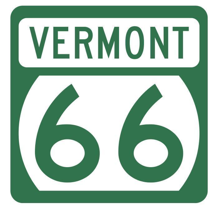 Vermont State Highway 66 Sticker Decal