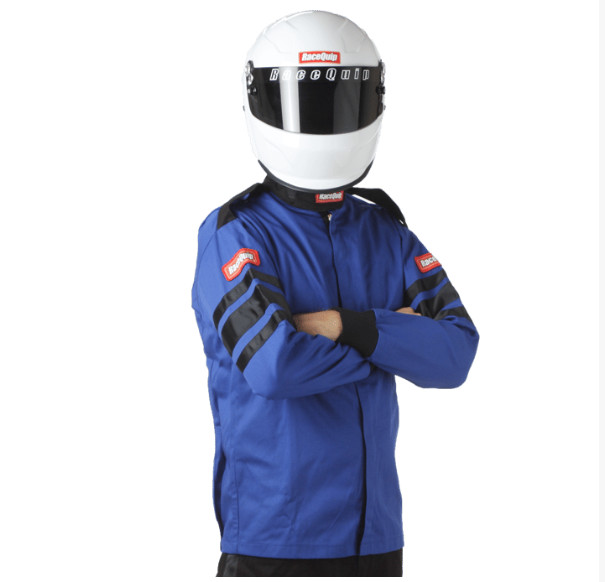 RaceQuip Single Layer Fire Suit Jacket Blue - Small
