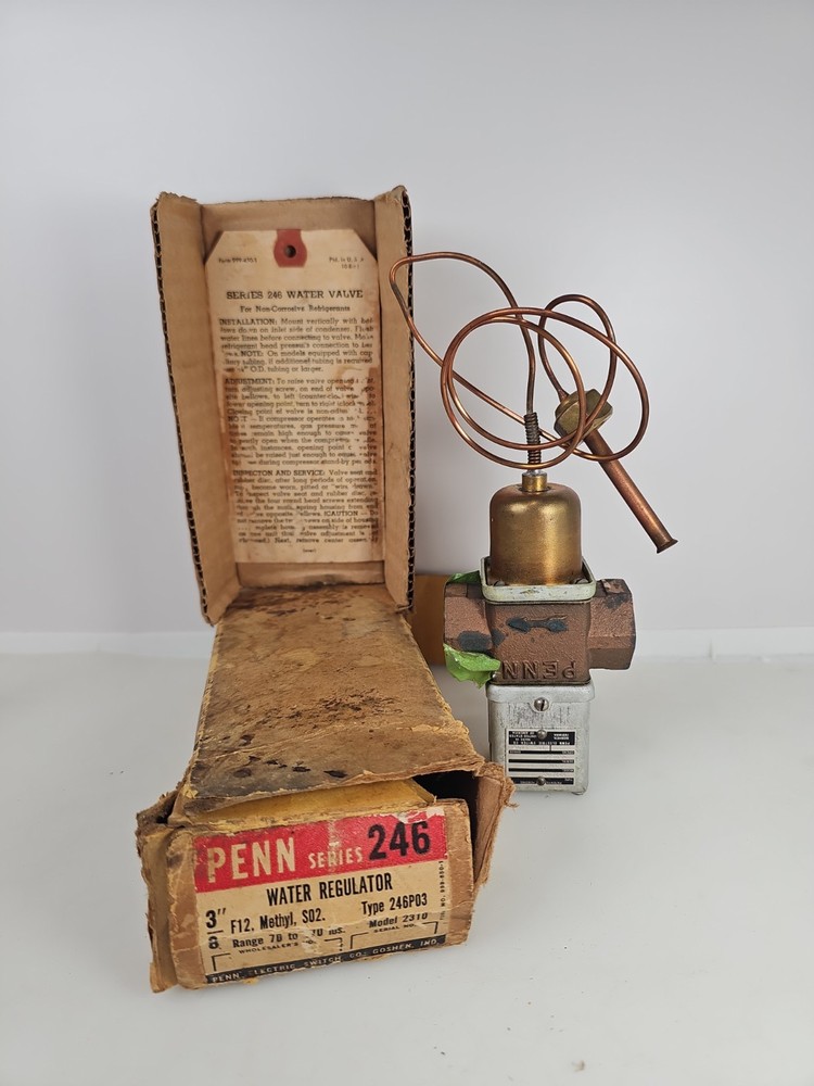 Vintage NOS Penn Water Regulating Valve Series 246 P03AR Model 2300 C61 USA