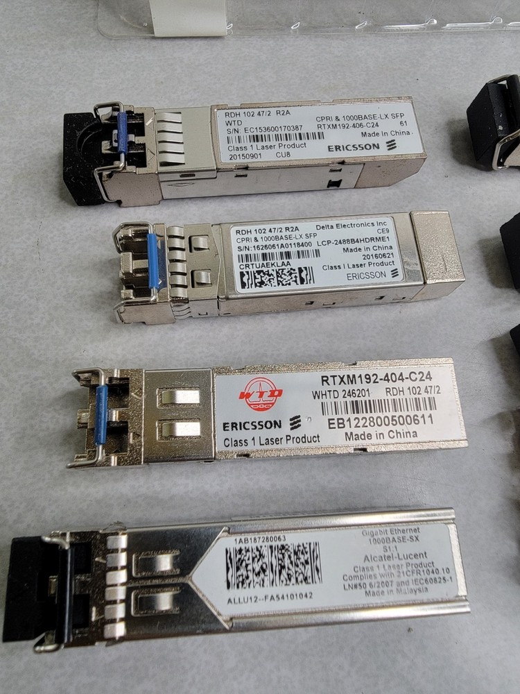 Ericsson 1000BASE-SX Transceiver Module Lot of 10 Different Models