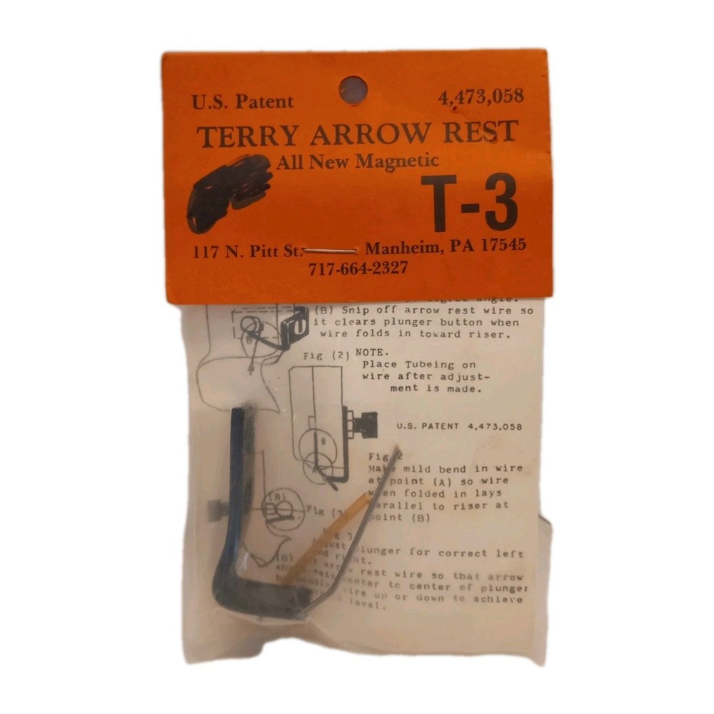 Terry Arrow Rest T-3 Arrow Rest NOS