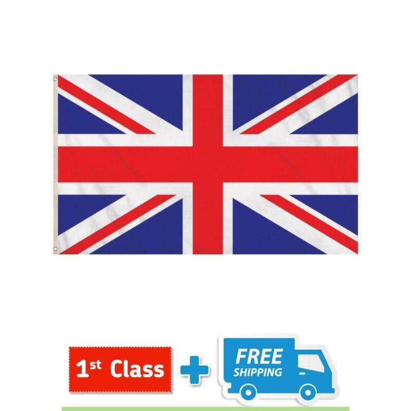 Union Jack Flag (5ft x 3ft) Polyester, double stitched seam, metal eyelets