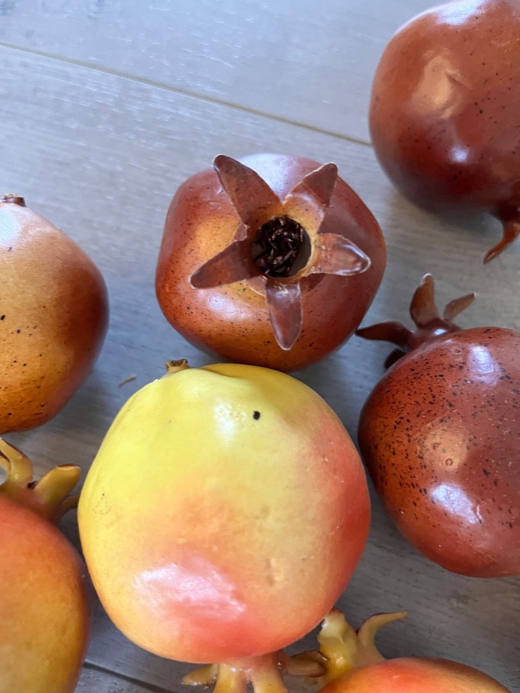 9pcs High imitation simulated fake artificial pomegranate Fruit model