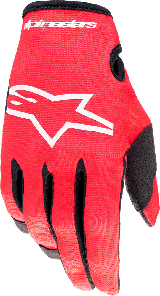 Alpinestars Radar Gloves Mars Red-White Small | MX & Off-Road Grip Boost